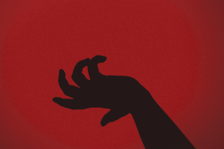 A person’s hand signifying homicide