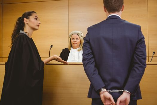 a trial in court