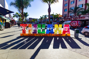 A colorful sign that says “Tijuana