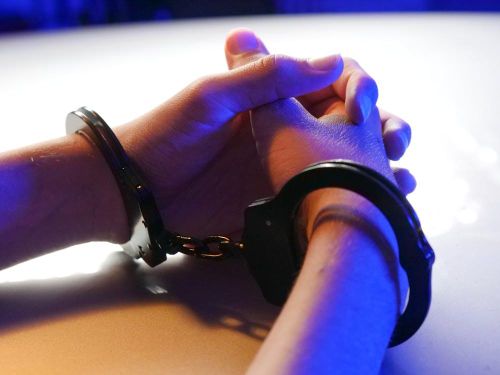 A person in handcuffs